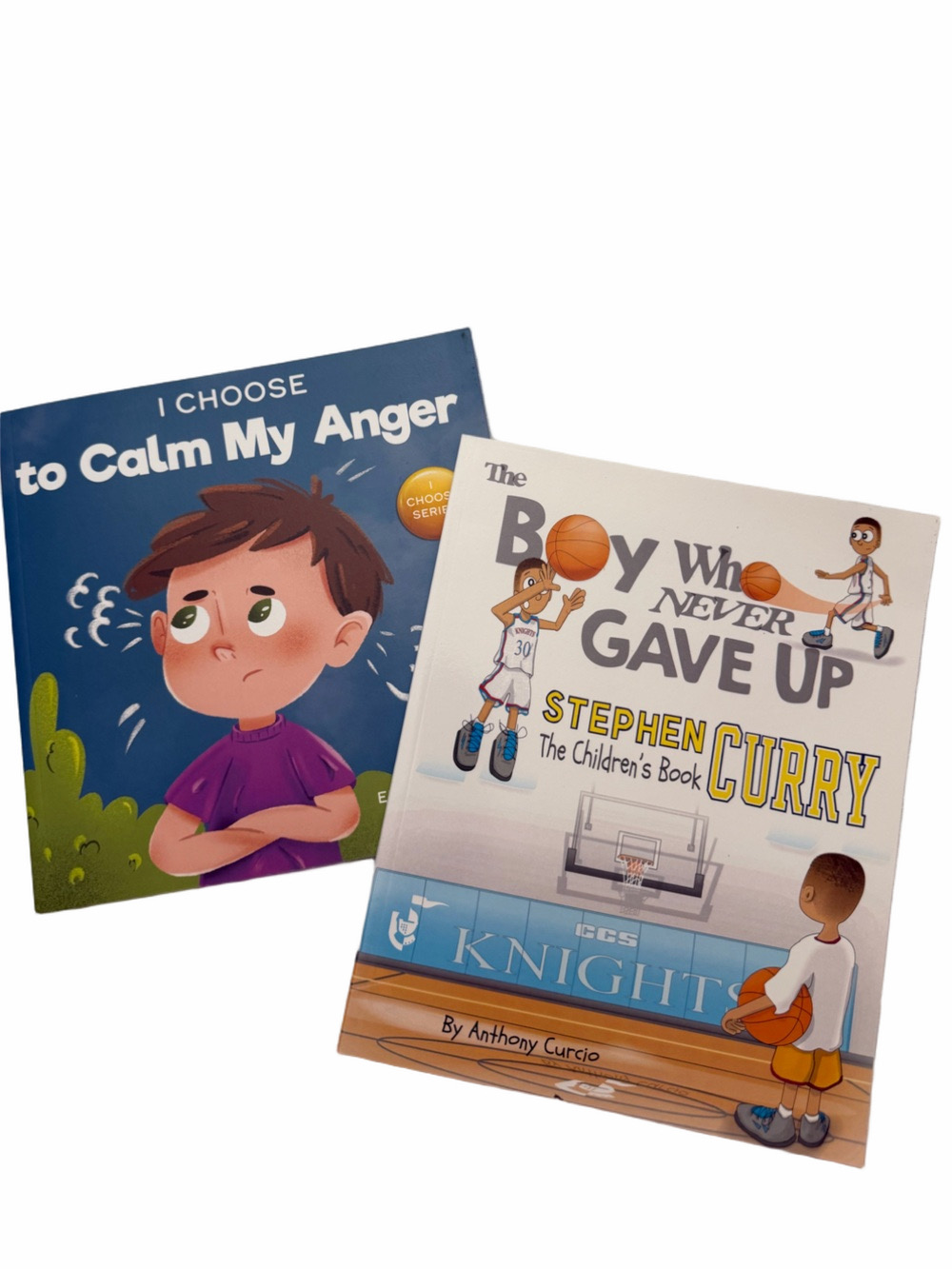 Stephen Curry The Boy Who Never Gave Up - Children's Book (White) -Anger Book